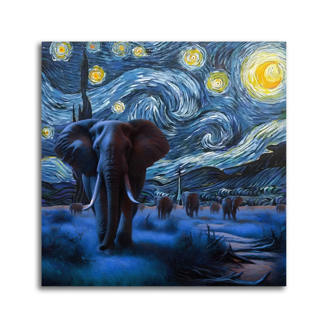 Les elephants x Van Gogh